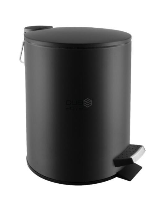 3L Bucket Black With Pedal Soft Close 